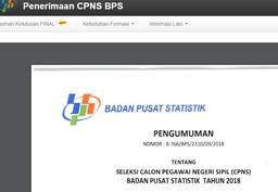 Penerimaan CPNS BPS 2018 