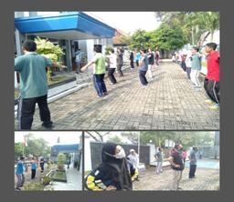 Morning Exercise Together at BPS Tegal Regency