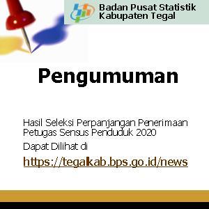 Pengumuman Perpanjangan Seleksi Calon Petugas SP2020