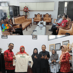 VISIT OF THE NEW HEAD OF TEGAL DISTRICT BPS TO TEGAL DISTRICT KOMINFO AND BAPPEDA R&D DEPARTMENT