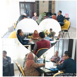 Social Media Team Meeting of BPS Tegal Regency