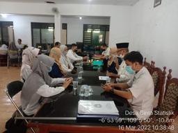 Rapat Koordinasi Mengenai Desa Cantik di Desa Sidapurna Kecamatan Dukuhturi