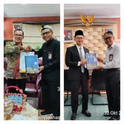 Tegal Regency Government Receives Results of Sectoral Statistics Development Evaluation (EPSS) 2024